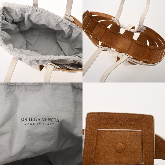BOTTEGA VENETA The Shell White Women's Leather Handbag, A Rank, Pre-owned, Ginzo - Picture 11 of 11